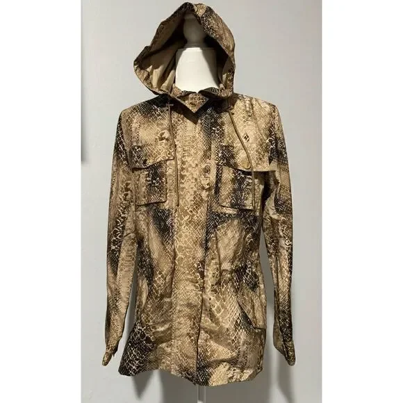 Lauren Ralph Lauren women’s Windbreaker S snakeskin print - Picture 1 of 10